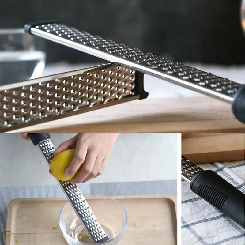 12 Inch Multifunctional Rectangle Stainless Steel Cheese Grater Tools Chocolate Lemon Zester Fruit Peeler Kitchen Gadgets FBE3