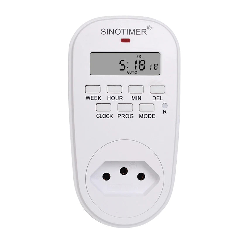EU Plug Outlet Electric Digital Socket with Timer Socket Timer Plug 220V Time Control 7 Days Programmable Timer Switch Countdown