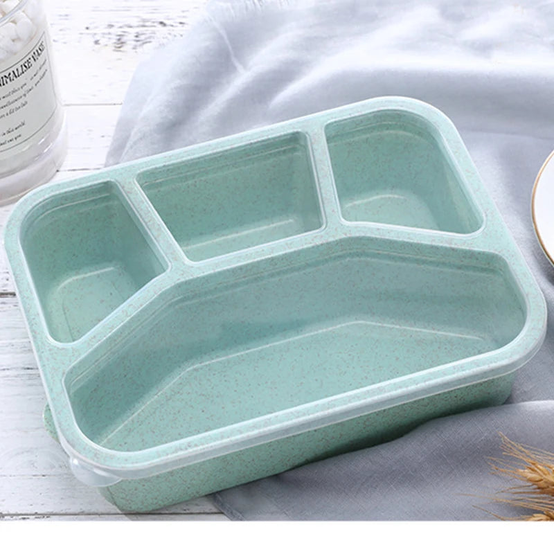Portable Mini Bento 4 Grids Lunch Box Microwave Thermal Containers For Adults Travel Children Picnic Food Container and Storage