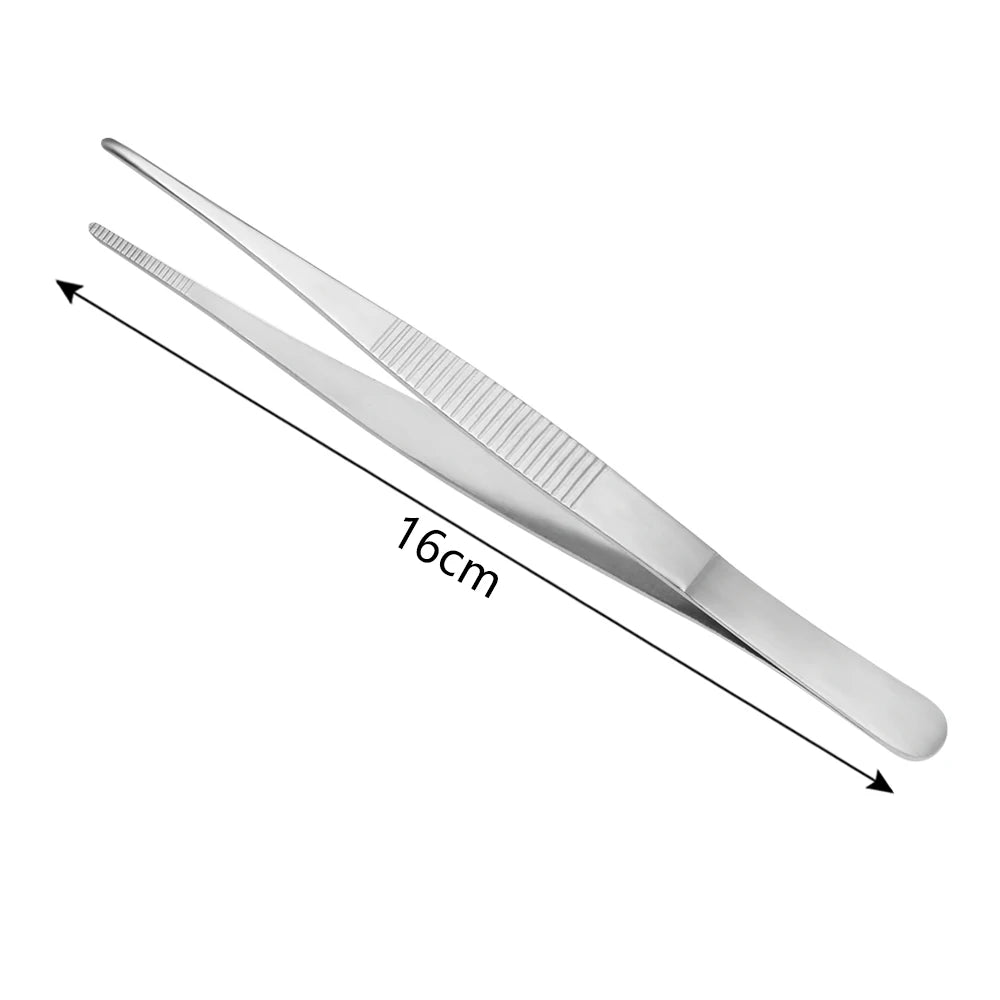 1 PC Useful Barbecue Tongs Food Tongs Food Clip Kitchen Gadgets Stainless Steel Churrasco Tweezers Clip Buffet BBQ Tool