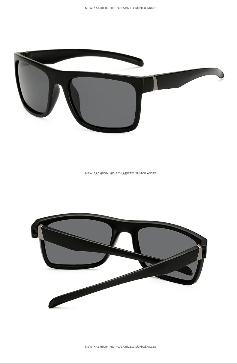 WarBLade Sport Sunglasses Polarized Men Women Brand Designer Driving Fishing Polarized Sun Glasses Black Frame Gafas De Sol 1820