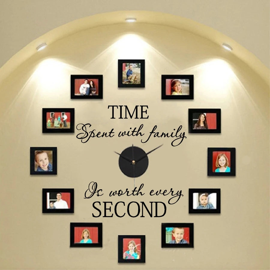 Modern home wall decal - family wall sticker - modern wall stickers home decor , Not including photo frames f2063
