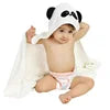 Wholesale Hot Sale Kids Bath Blanket White Baby Hooded Towels Thick Towel Plain Dyed Bamboo Baby Hooded Towel