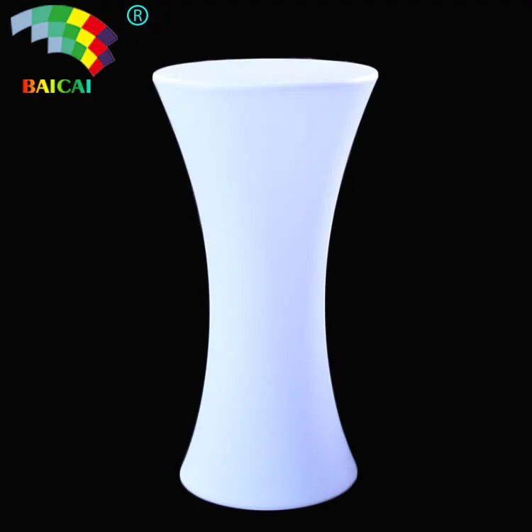 New Arrival Illuminated Round Glass Bar Table Led Light Bar Furniture Lighting