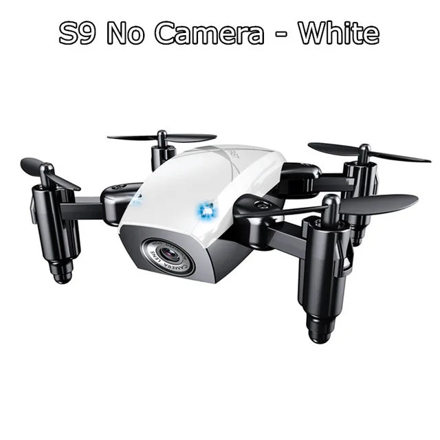 S9HW Mini Drone With Camera S9 No Camera RC Helicopter Foldable Drones Altitude Hold Quadcopter WiFi FPV Pocket Dron Toy For Fun