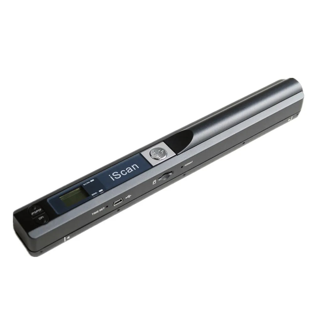 Portable A4 Document Handheld Passport Paper Scanner with A4 Color Contact Sensor, 8.27" Width Scanner