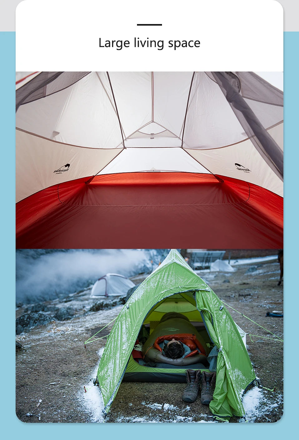 Naturehike Cloud Up 1 Upgraded Tent Ultralight Camping Tent Waterproof Outdoor Hiking Travel Tent Backpacking Cycling Tent