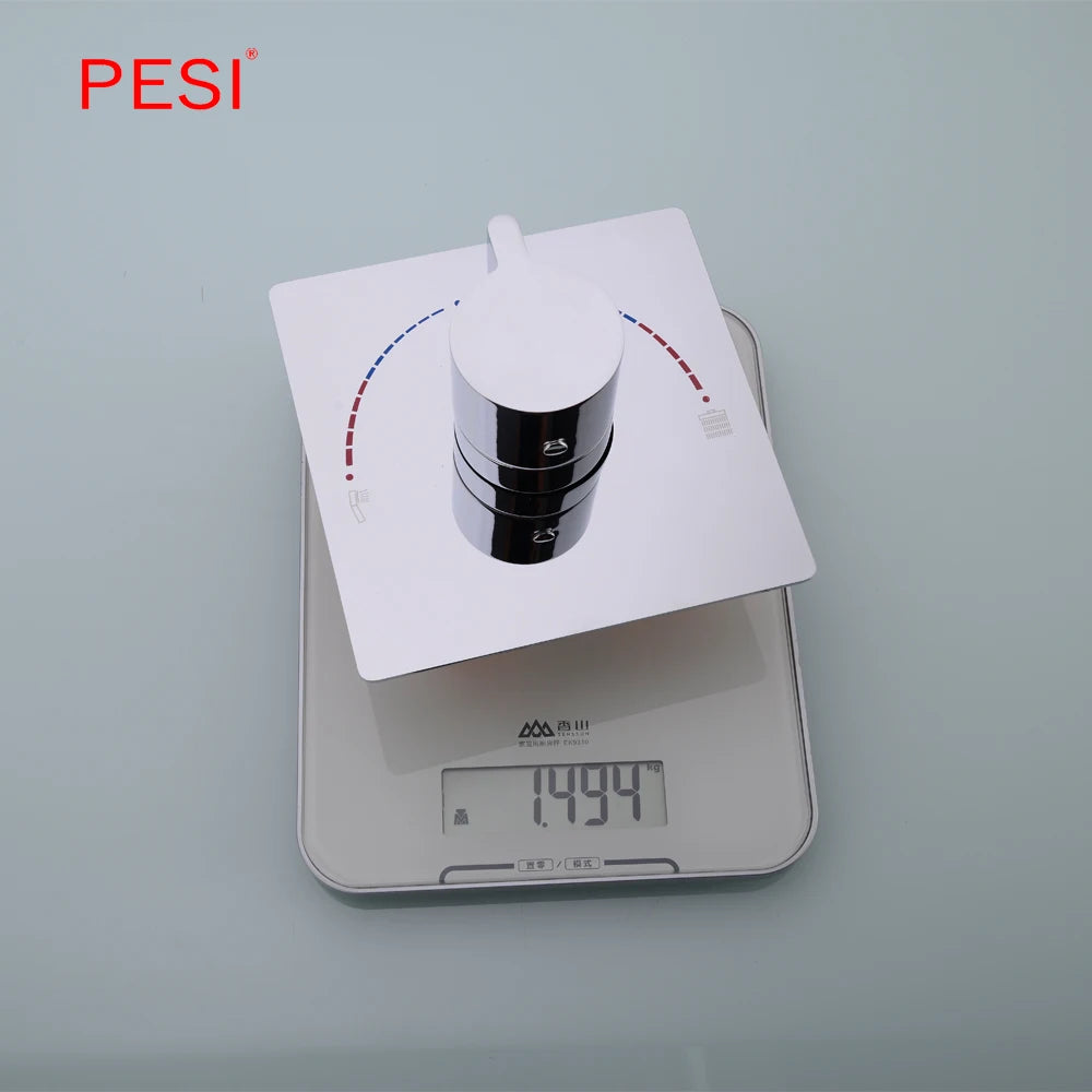 All Brass Shower Faucet Mixing Valve 1/2/3 Ways Concealed Easy-mount Box Brass Concealed Valve Wall Mount Wholesale Mate Black