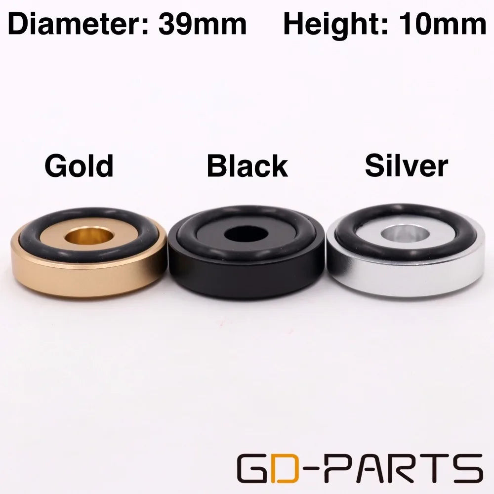 39x10mm CNC Machined Solid Aluminum DAC Turntable Radio CD AMP Speaker Cabinet Isolation Feet Pad Stand Cones Damper Hifi DIY