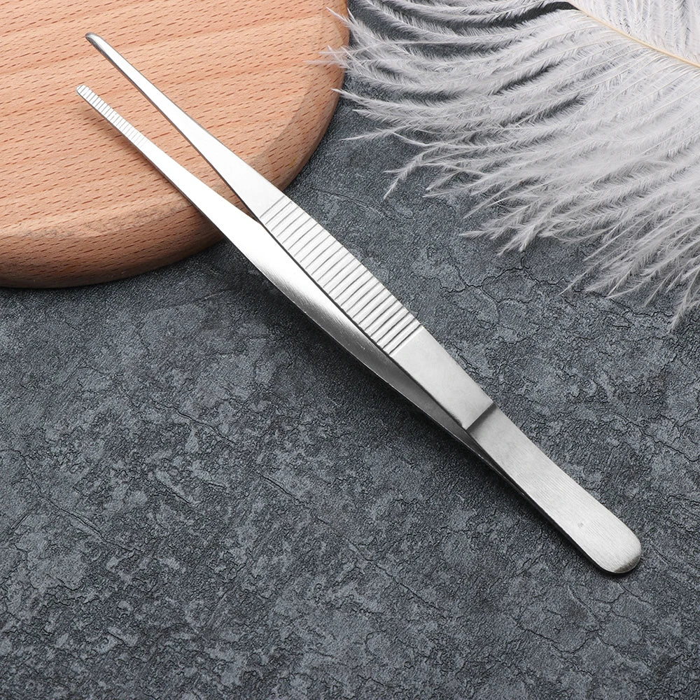 1 PC Useful Barbecue Tongs Food Tongs Food Clip Kitchen Gadgets Stainless Steel Churrasco Tweezers Clip Buffet BBQ Tool