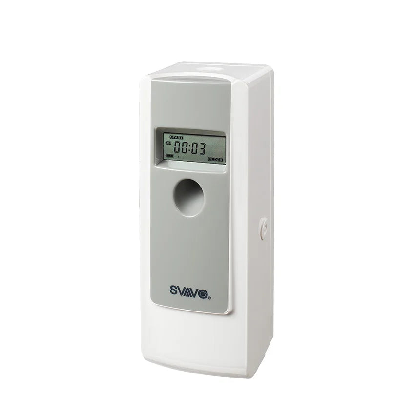 SVAVO Automatic Aerosol Dispenser Air Freshener for Home Room Toilet Wall Mounted LCD Fragrance Perfume Sprayer Machine VX485D
