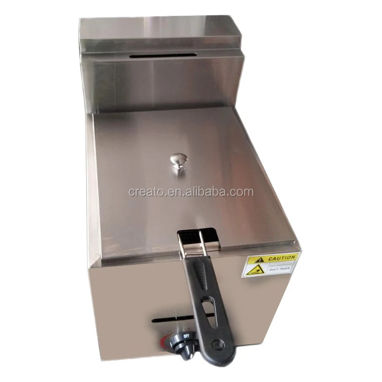 Single tank Tornado Potato Gas Deep Fryer