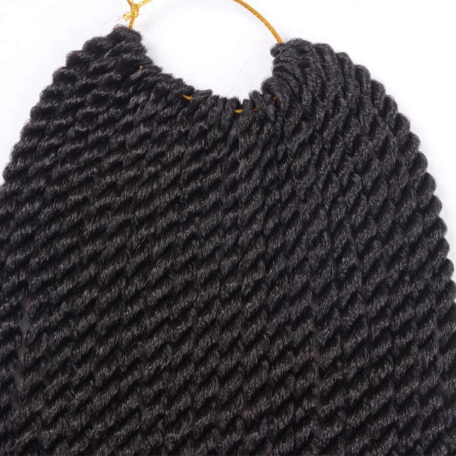 TOMO 14" 18" 22" 22 Roots Synthetic Senegalese Twist Hair Crochet Braids Crochet Hair Extensions Ombre Red Braiding