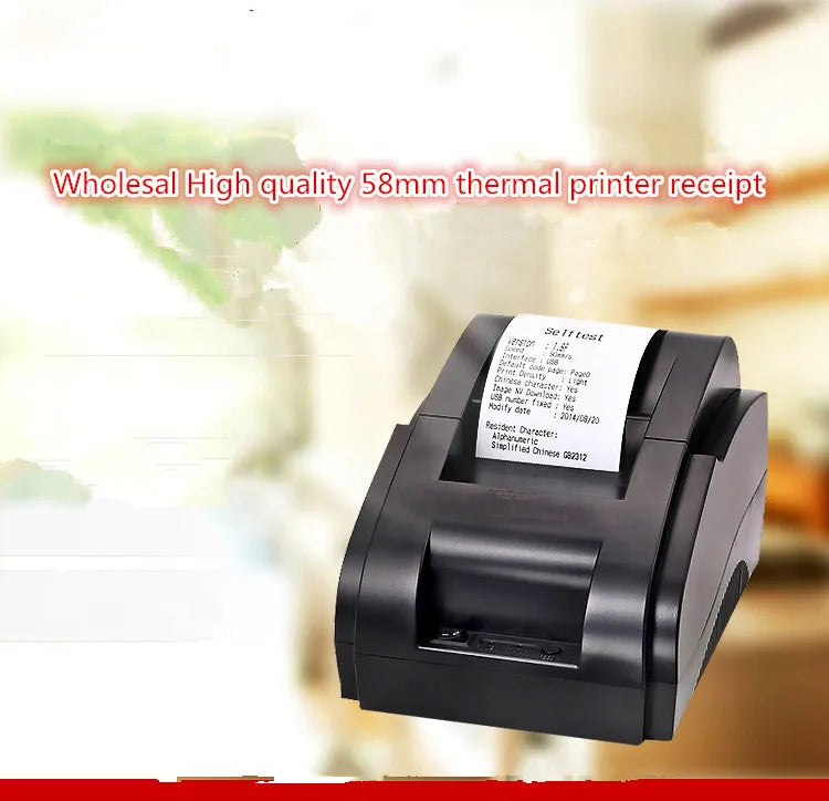 High-Quality 58mm Thermal Printer Bill Receipt Machine with 90mm/s Printing Speed USB Interface for Wholesale