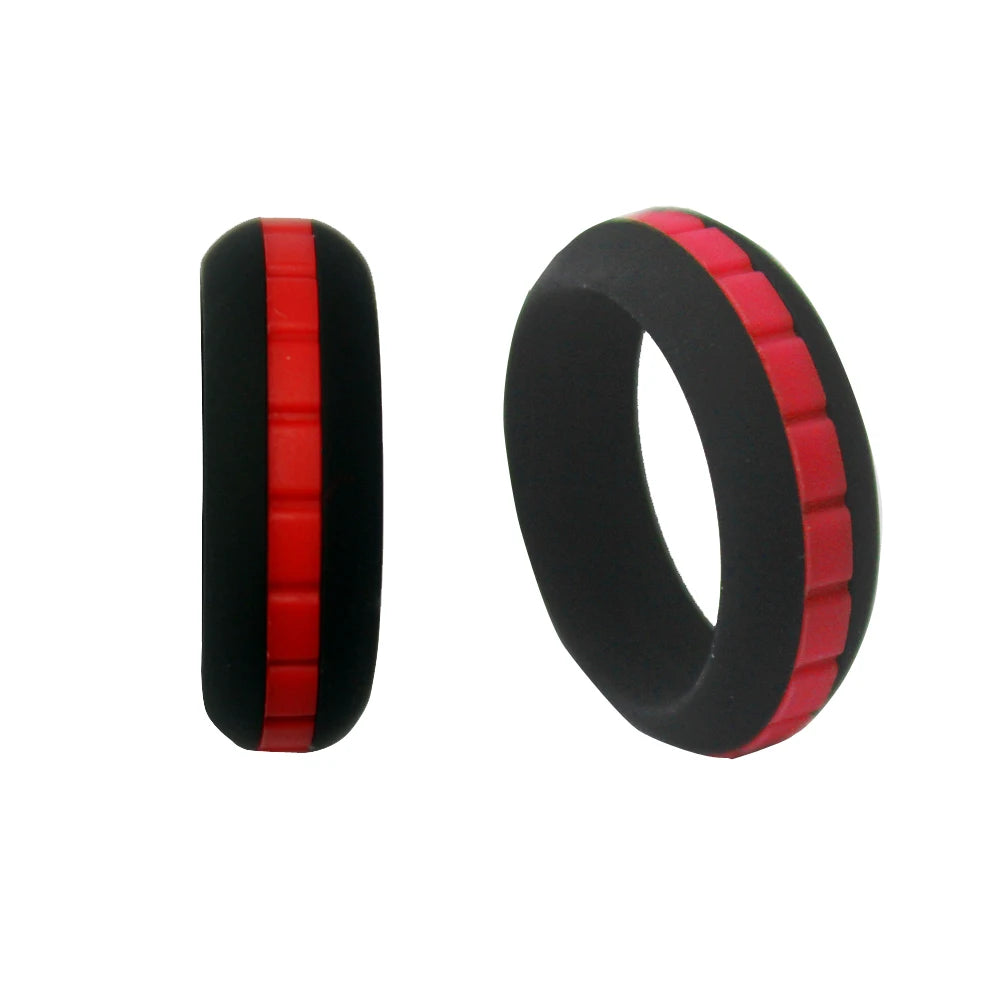 DIY Style Women Silicone Wedding Ring Thin Breathable Silicone Sports Rings for Men