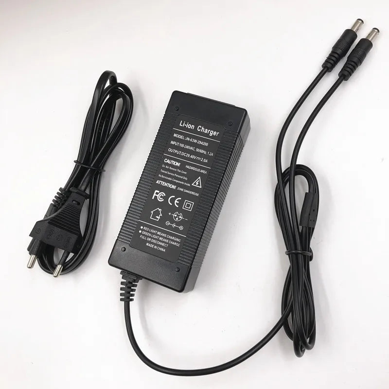 29.4V 2A Hovershoes Battery Charger For Sakteboard Hovershoes Self Balancing Smart  Hover Roller Skates Shoes