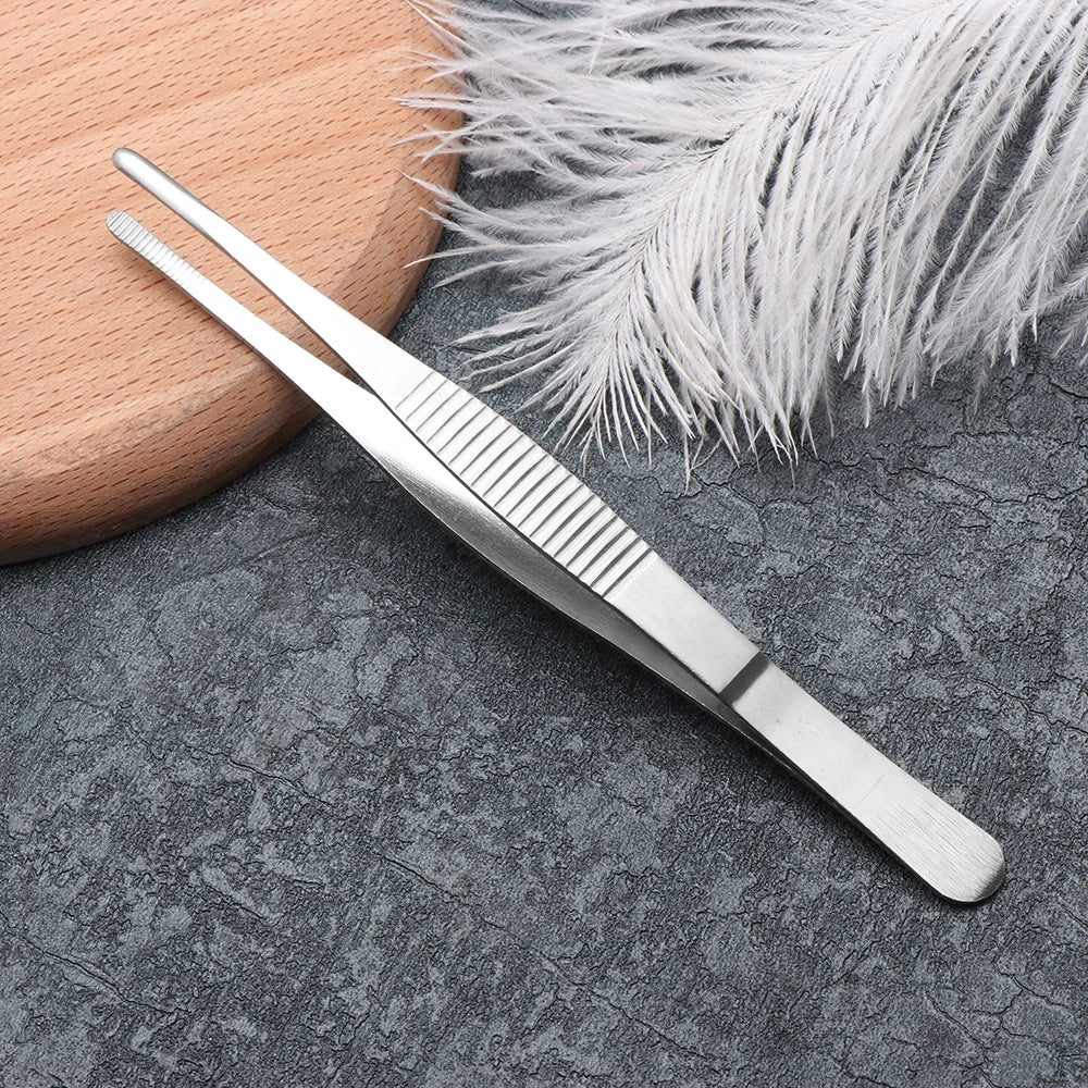 1 PC Useful Barbecue Tongs Food Tongs Food Clip Kitchen Gadgets Stainless Steel Churrasco Tweezers Clip Buffet BBQ Tool