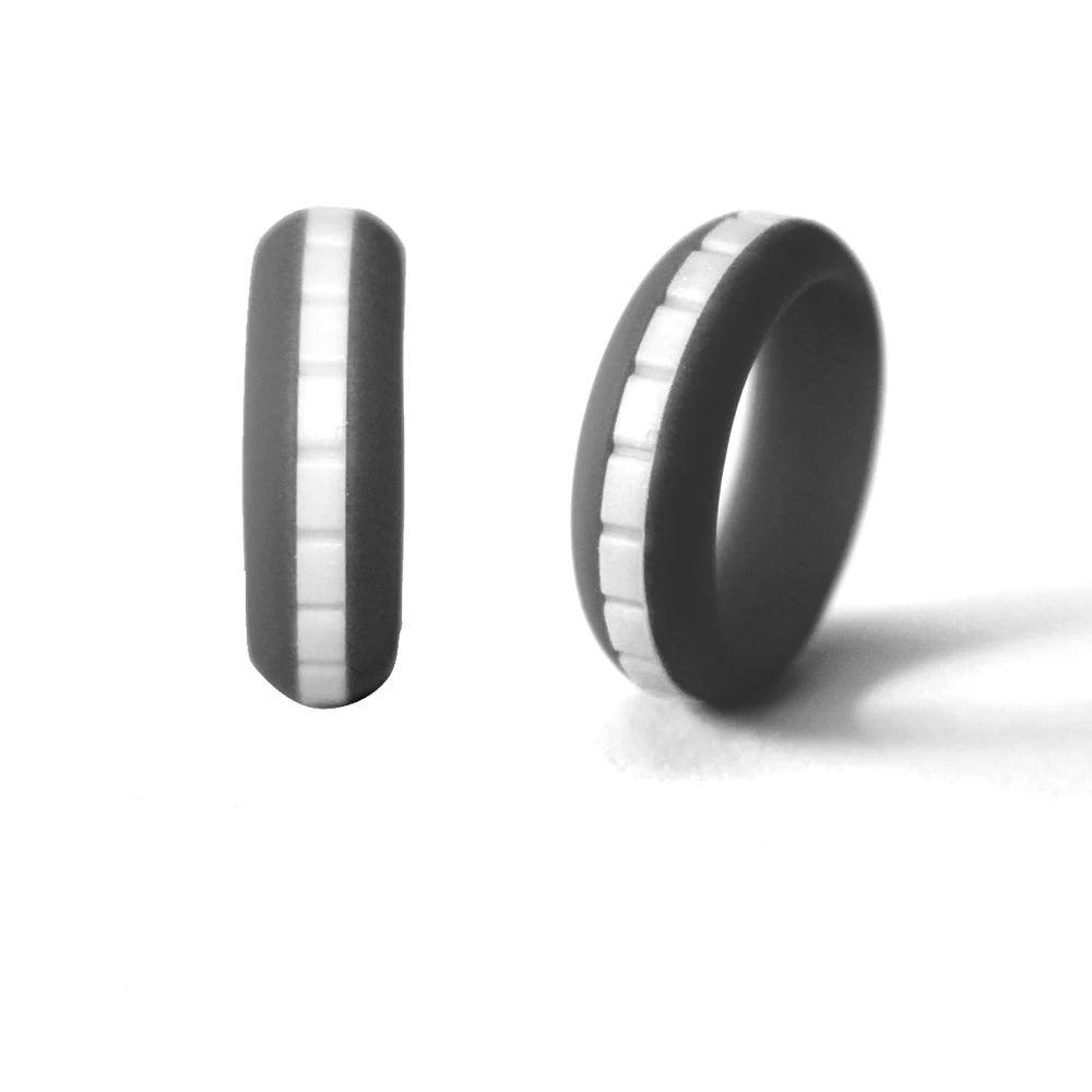 DIY Style Women Silicone Wedding Ring Thin Breathable Silicone Sports Rings for Men