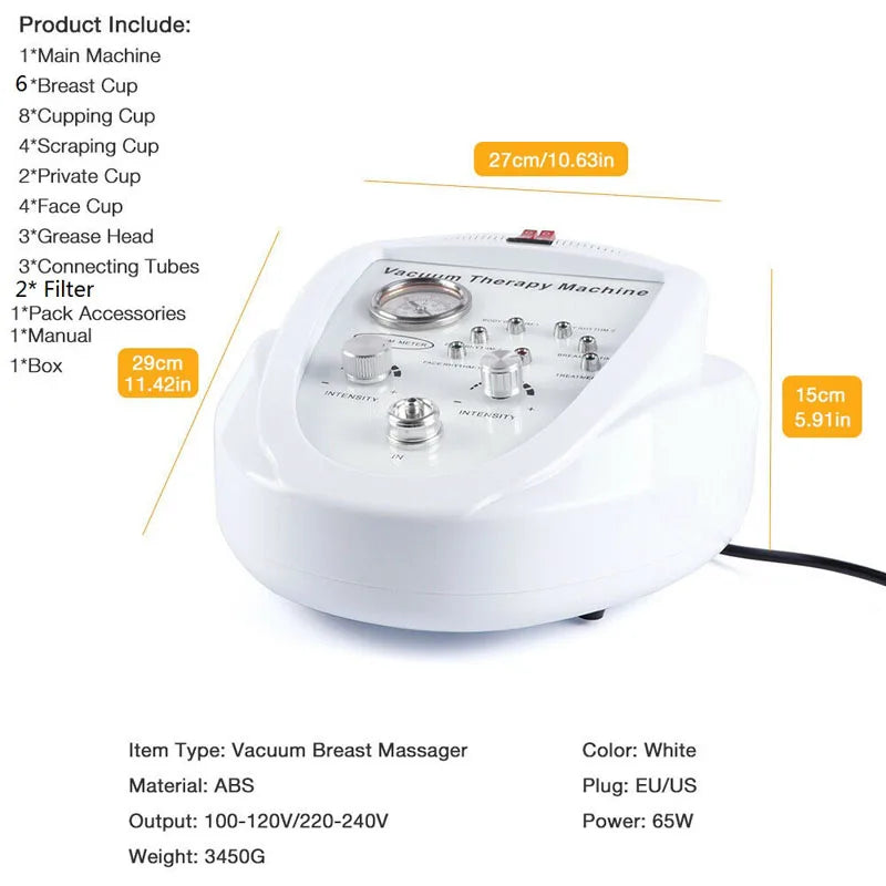 Breast Massage Buttock Lift Machine Chest Care Instrument Beauty Equipment For Body Shaping Breast Enlargement Vacuum Device