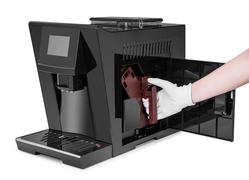Touch Screen Coffee Bean Powder Brewing Milk Foam Black  Cappuccino Latte Espresso Fully Automatic  Coffee Maker  Machine
