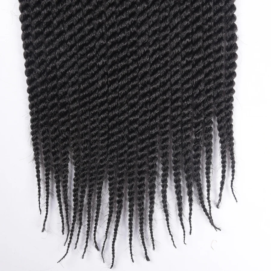 TOMO 14" 18" 22" 22 Roots Synthetic Senegalese Twist Hair Crochet Braids Crochet Hair Extensions Ombre Red Braiding
