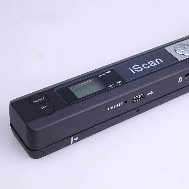 Portable A4 Document Handheld Passport Paper Scanner with A4 Color Contact Sensor, 8.27" Width Scanner