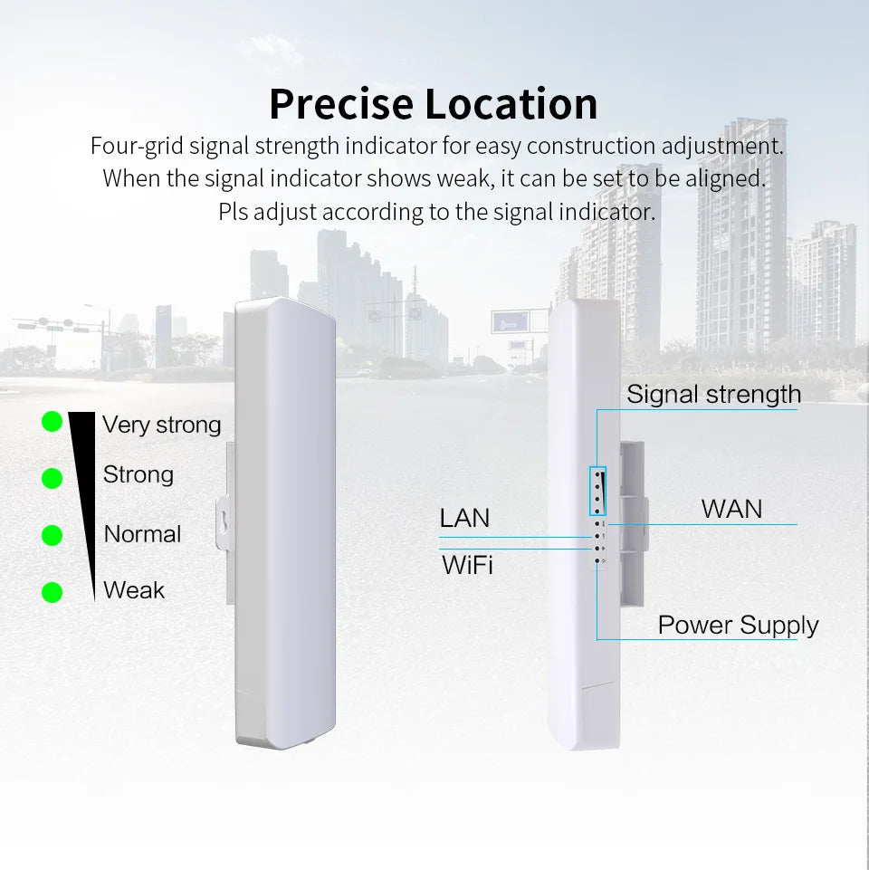 COMFAST 3-5KM 5.8G Outdoor CPE WIFI Router 900Mbps Long Range Extender Wifi Signal Amplifier Waterproof  Wireless Bridge Repeate