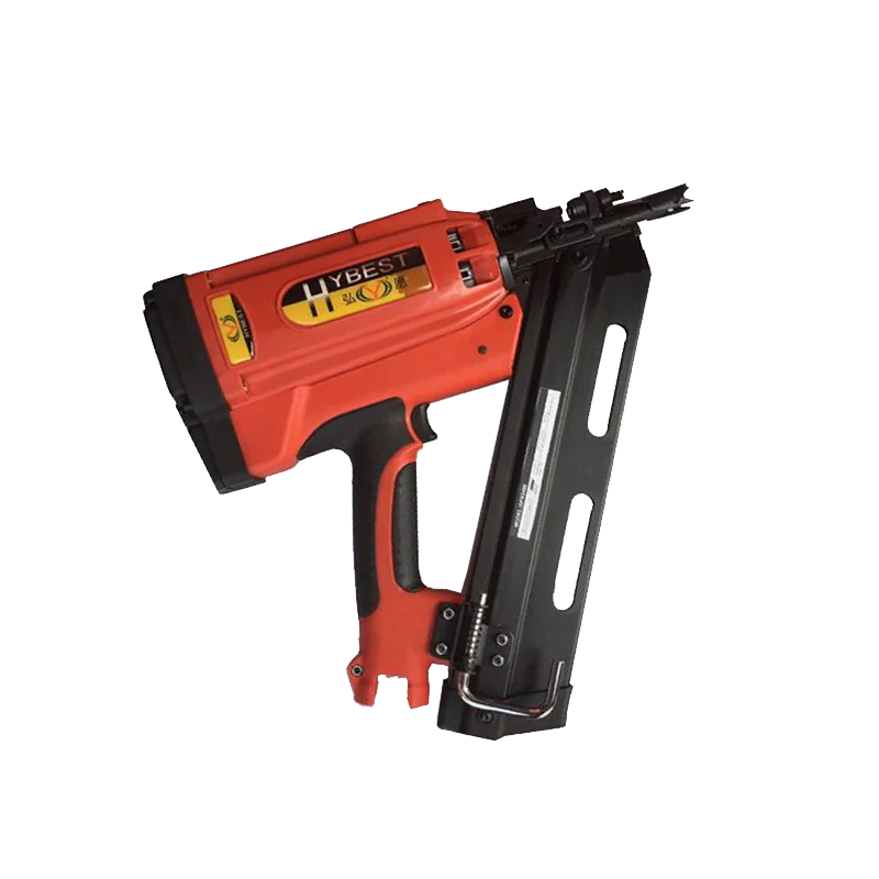 Industrial 34 Degree Gas Powered Nail Gun Pneumatic Wood Framing Nailer