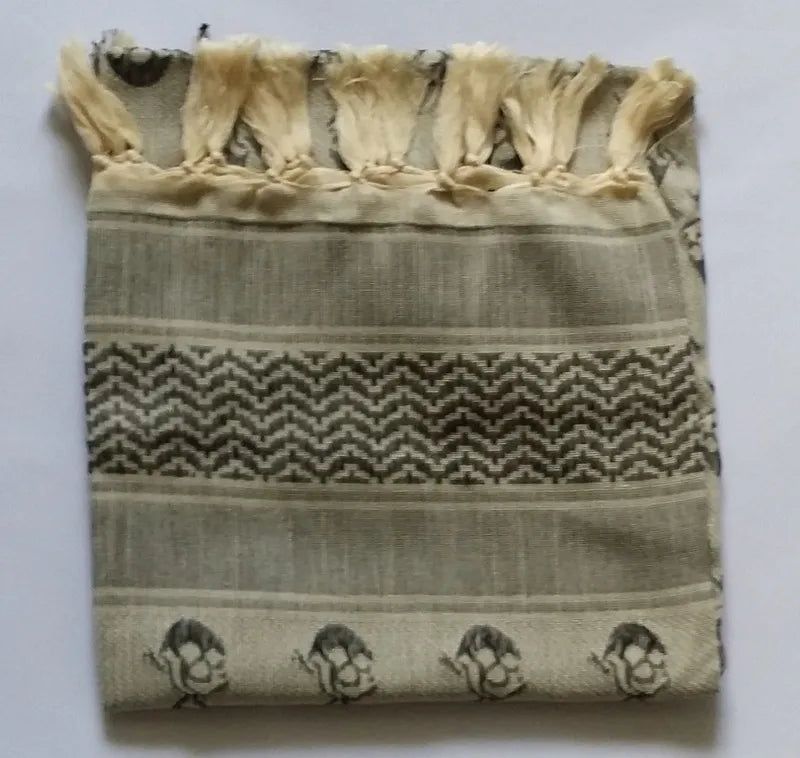 Arab Scarf Shawl Keffiyeh Wrap Shemagh Scarf Mask Cycling Shawl Neck Cover Man Woman Hiking Sunshade Head Wrap