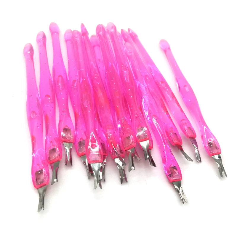 40pcs/lot Stainless Steel Cuticle Remover Trim Dead Skin Cuticle Pusher Trimmer Pedicure Nail Art Tools Nail Art Accessory Set
