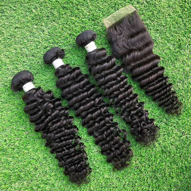 Neat and Tight Brazilian Deep Wave Human Virgin Hair Popular Fashion Style