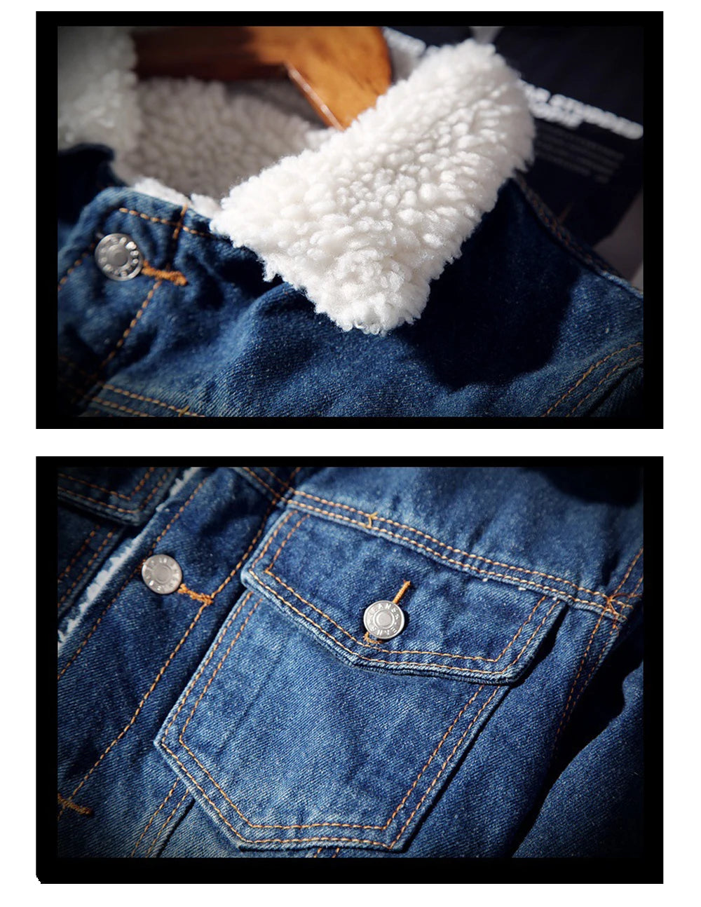 Winter Men's Denim Jackets Fashion Men Retro Fleece Thick Warm Jean Jacket Outdoor Men Thermal Cowboy Windbreaker Jeans Coats