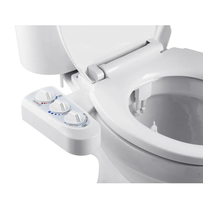 1PC ABS Bidet for Non-Electric Mechanical Bidet Toilet Seat Attachment Hot and Cold Water Spray Dual Nozzle