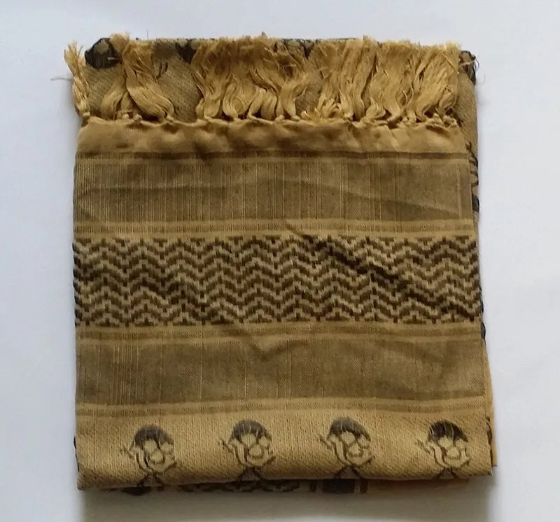 Arab Scarf Shawl Keffiyeh Wrap Shemagh Scarf Mask Cycling Shawl Neck Cover Man Woman Hiking Sunshade Head Wrap