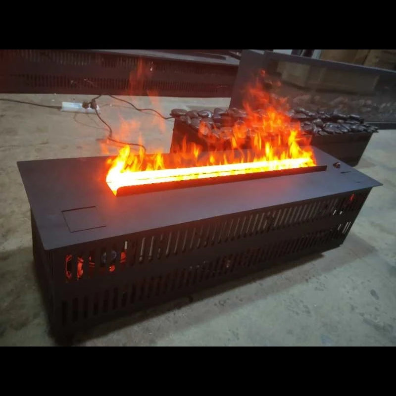 Factory Price 40" 3D Electric Fireplace Insert with Remote Control and Steel Construction for Modern Household Use