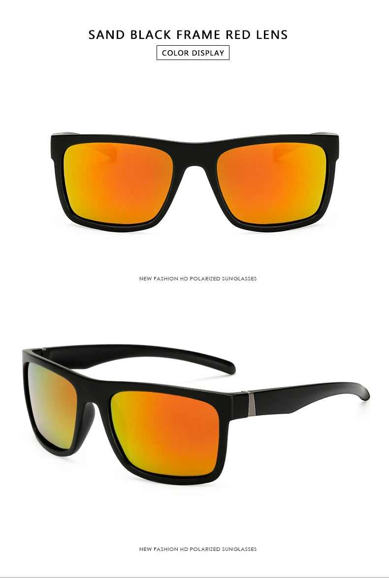WarBLade Sport Sunglasses Polarized Men Women Brand Designer Driving Fishing Polarized Sun Glasses Black Frame Gafas De Sol 1820