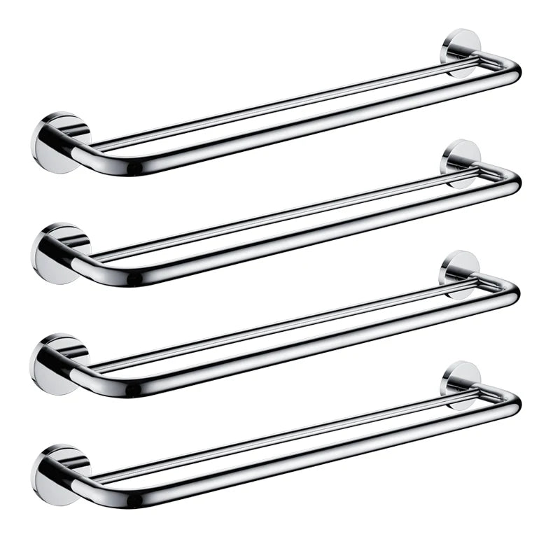 24" Double Towel Bars Stainless Steel 304 Towel Rack Wall Mounted Towel Holder 60CM Towel Rail