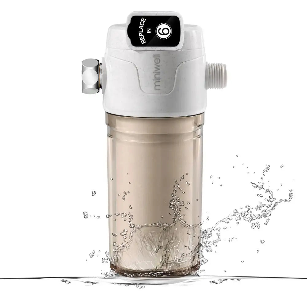 Electric Double Filter Shower Head Activated Carbon Water Filter with Replaceable Chlorine Filter for All Shower Heads