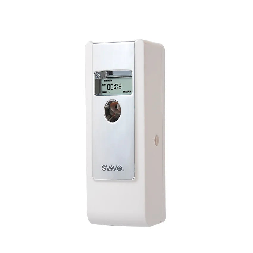 SVAVO Automatic Aerosol Dispenser Air Freshener for Home Room Toilet Wall Mounted LCD Fragrance Perfume Sprayer Machine VX485D