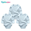 100% Cotton Jumpsuits 3Pieces Newborn Baby Boy Clothes Cartoon Bodysuit Print Long Sleeve Baby Girls Clothes 0-12M Spring Autumn