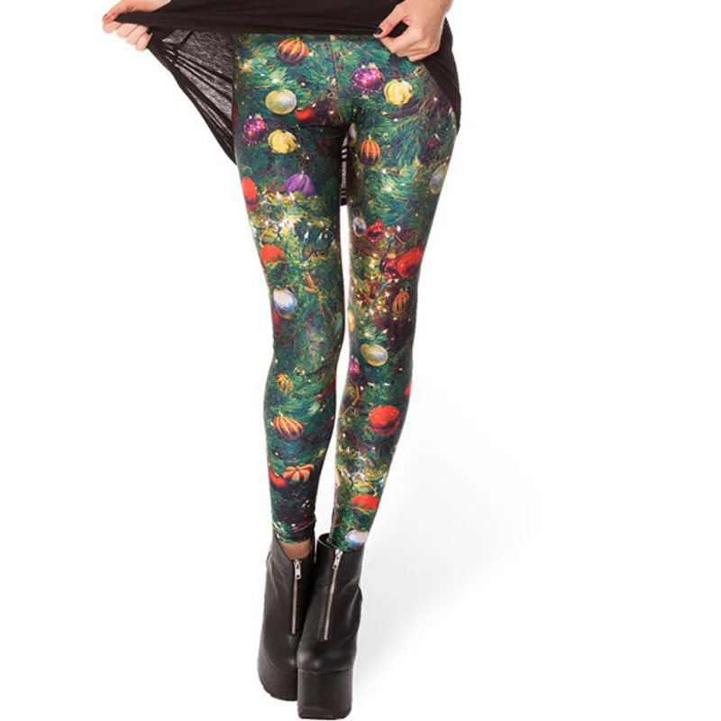 Summer Women Mermaid Printed Galaxy Leggings Animal Donald Duck Cartoon Characters  Legging Pants Black Milk Leggins G L-1467