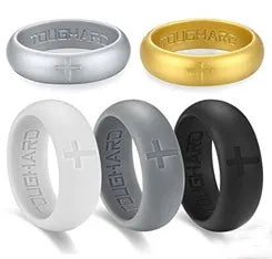 DIY Style Women Silicone Wedding Ring Thin Breathable Silicone Sports Rings for Men