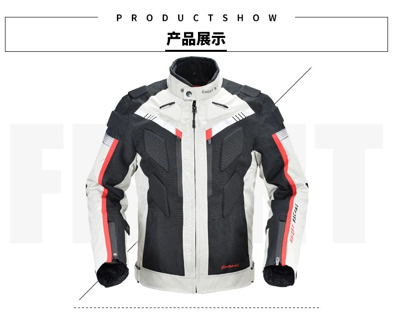 four season cotton knight clothing cycing biker jacket motorcycle road jacket off-road motorbike racing suit have protection