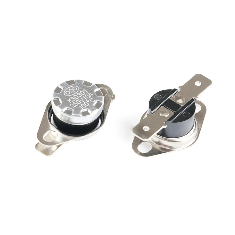 10Pcs/set KSD301 250V 10A 40~160 degree Ceramic Normally Open/Normally Closed Temperature Switch Thermostat 40 70 80 90 100 110