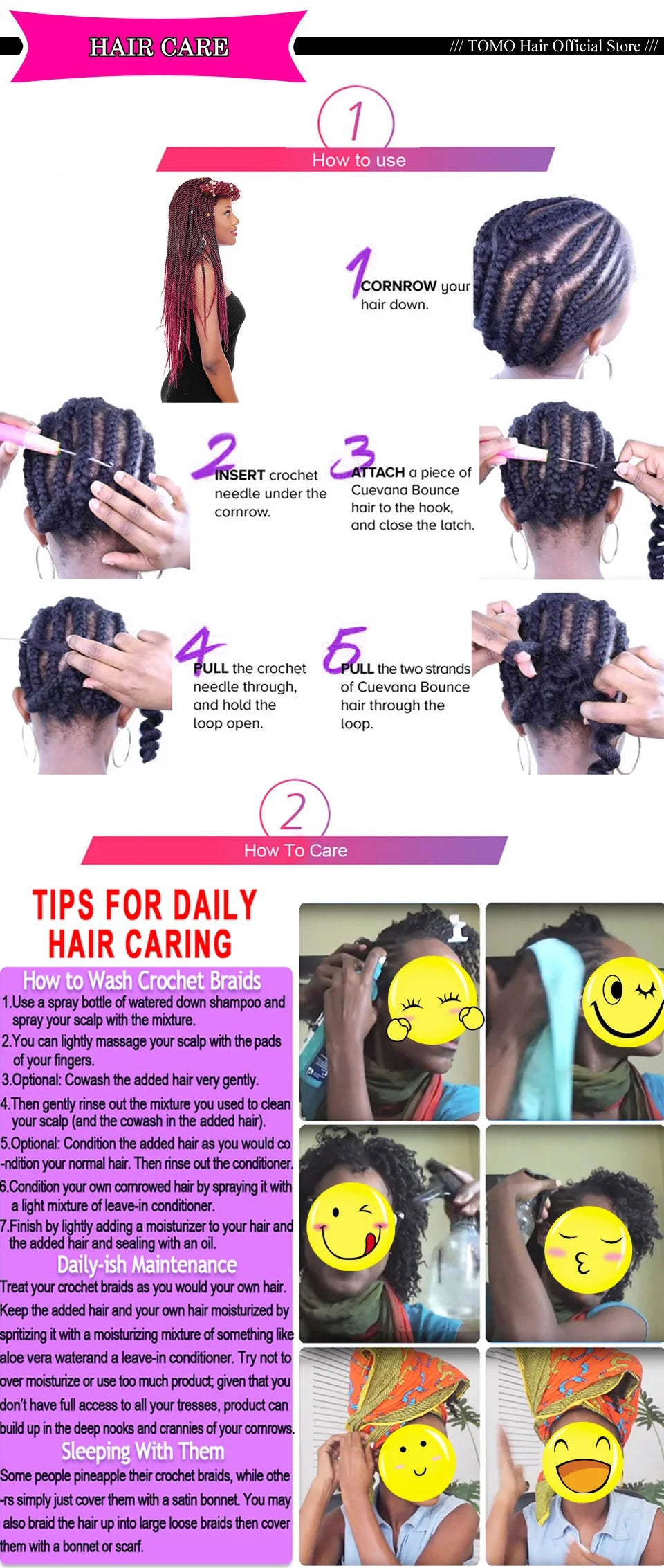 TOMO 14" 18" 22" 22 Roots Synthetic Senegalese Twist Hair Crochet Braids Crochet Hair Extensions Ombre Red Braiding