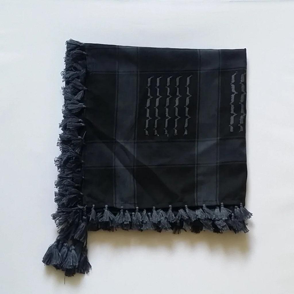 Arab Scarf Shawl Keffiyeh Wrap Shemagh Scarf Mask Cycling Shawl Neck Cover Man Woman Hiking Sunshade Head Wrap
