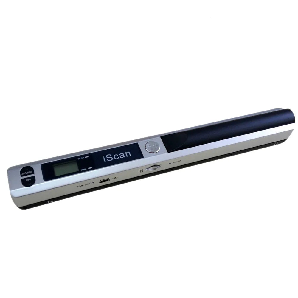 Portable A4 Document Handheld Passport Paper Scanner with A4 Color Contact Sensor, 8.27" Width Scanner