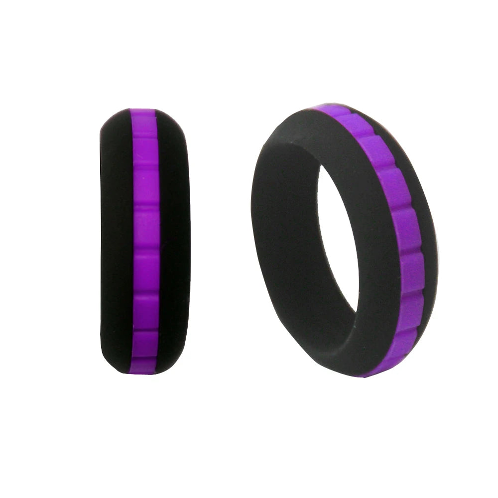 DIY Style Women Silicone Wedding Ring Thin Breathable Silicone Sports Rings for Men