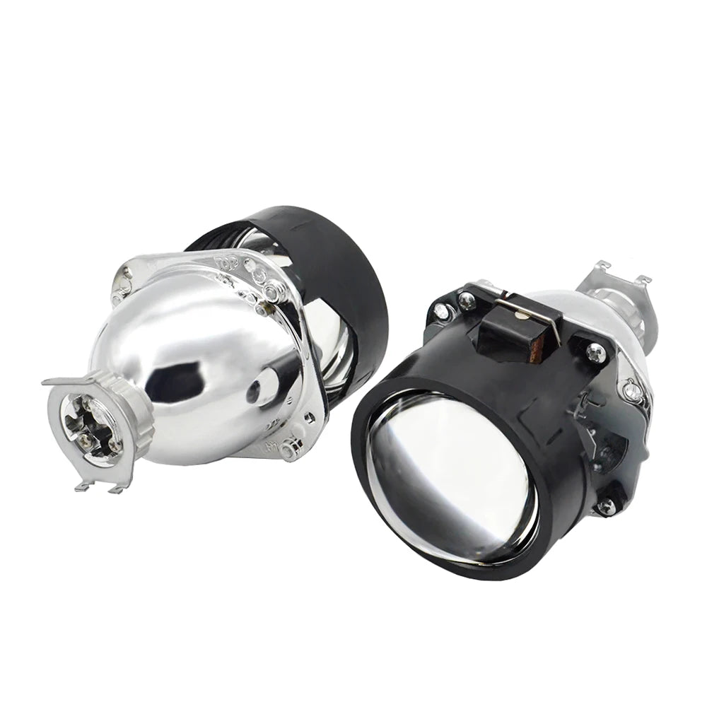2.5 Inch Mini Bi Xenon Projector Lens RHD LHD Fit H1 H4 H7 Car Motorcycle Headlight Headlamp Car Assembly Kit Retrofit Replace