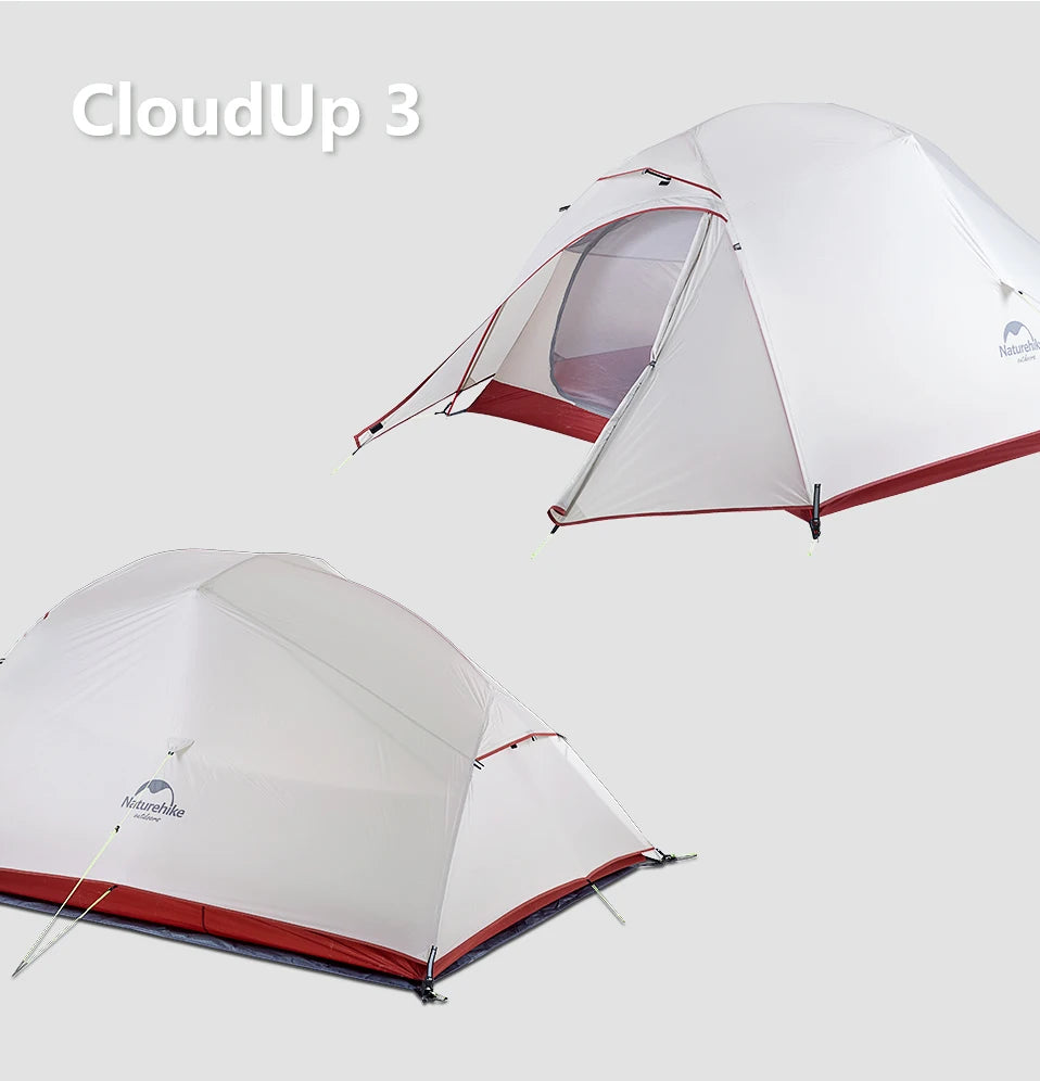 Naturehike Cloud Up 1 Upgraded Tent Ultralight Camping Tent Waterproof Outdoor Hiking Travel Tent Backpacking Cycling Tent